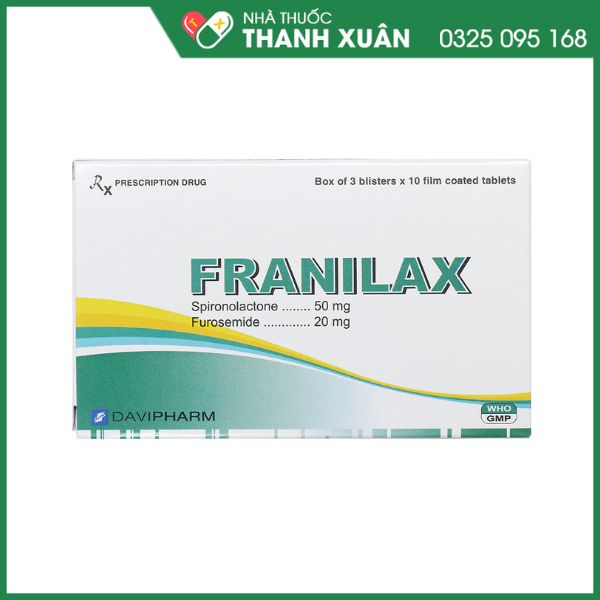 Franilax điều trị cao huyết áp